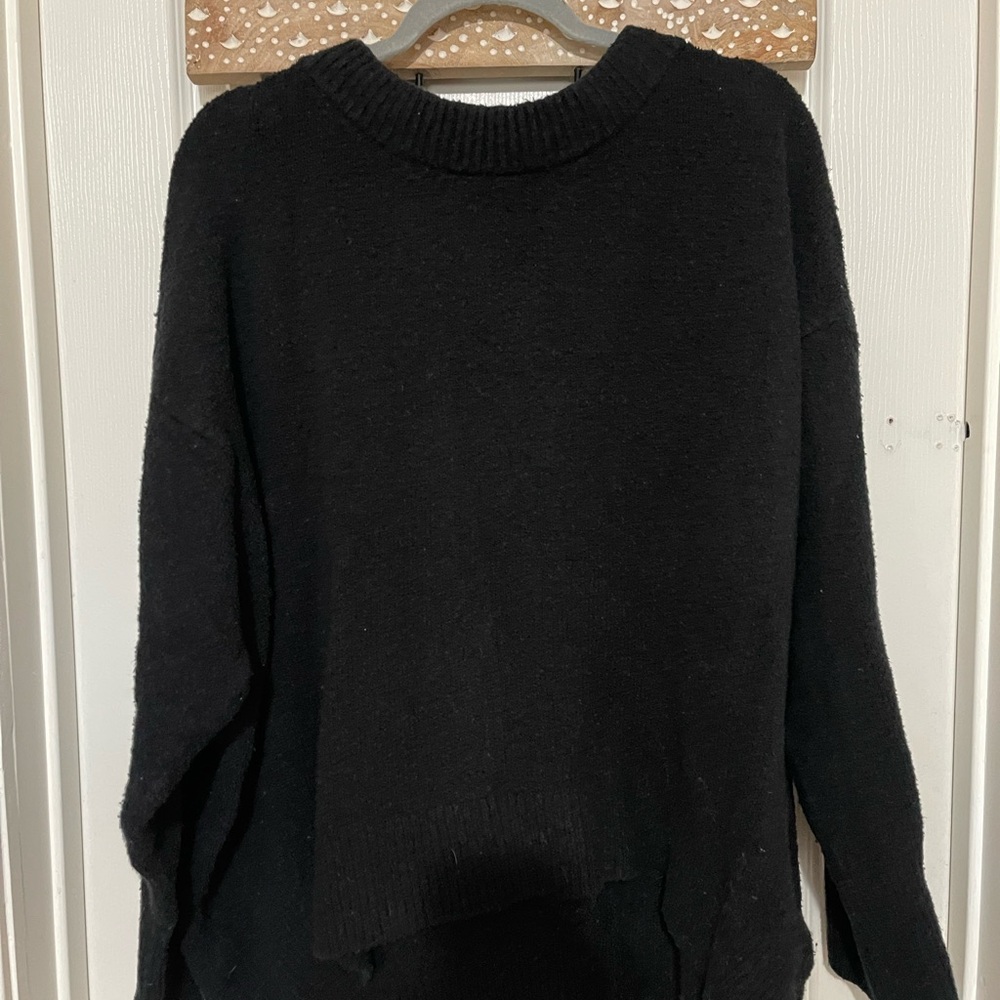 Women's Soft Black Knit Sweater